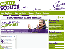 Tablet Screenshot of clydescouts.org.uk
